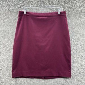 Banana Republic Skirt Women's Size 8 Red Back Slit Tube Skirt Ladies 8